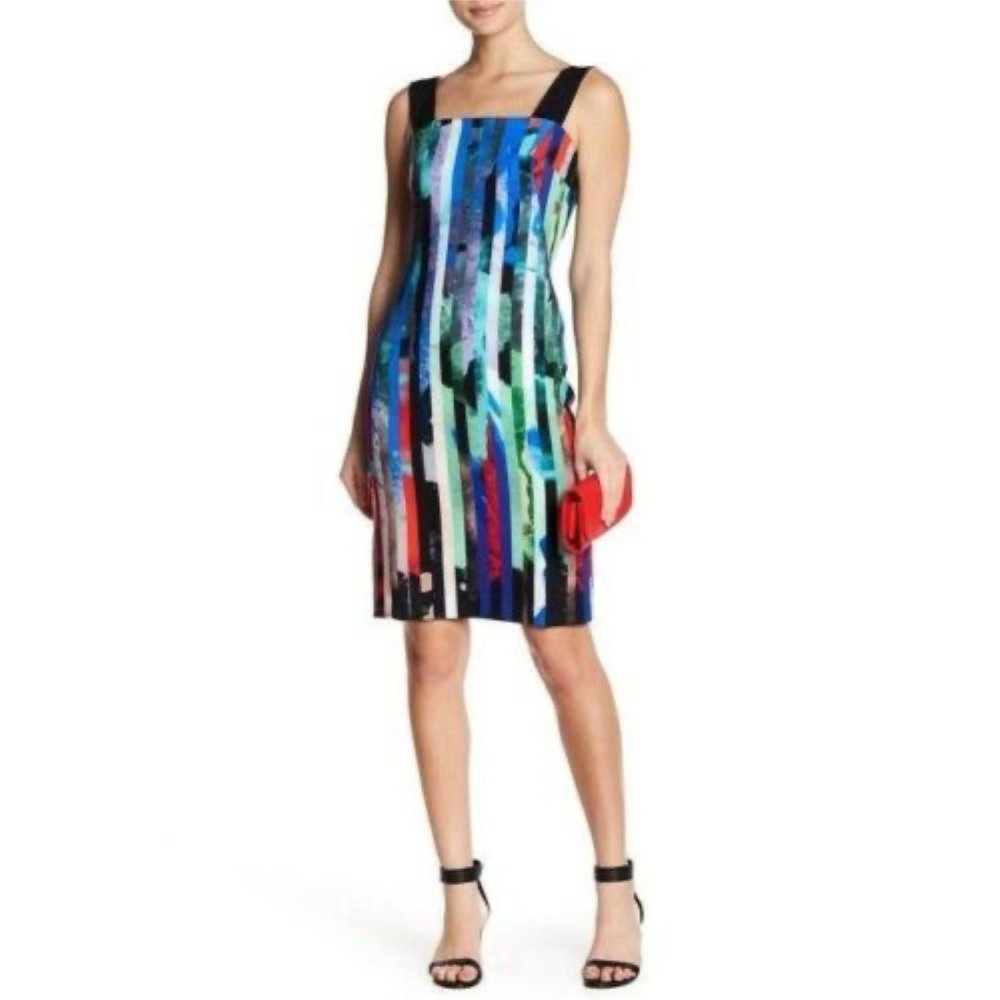 MILLY Printed Knee-Length Dress